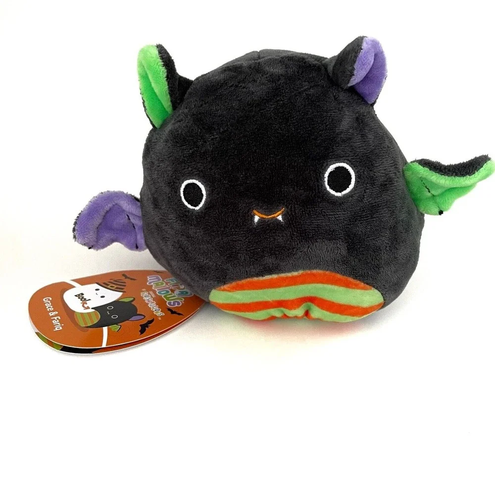 New Squishmallow Grace and Fariq Bat and Ghost 5 Inch Flip A Mallow - Picture 3 of 4
